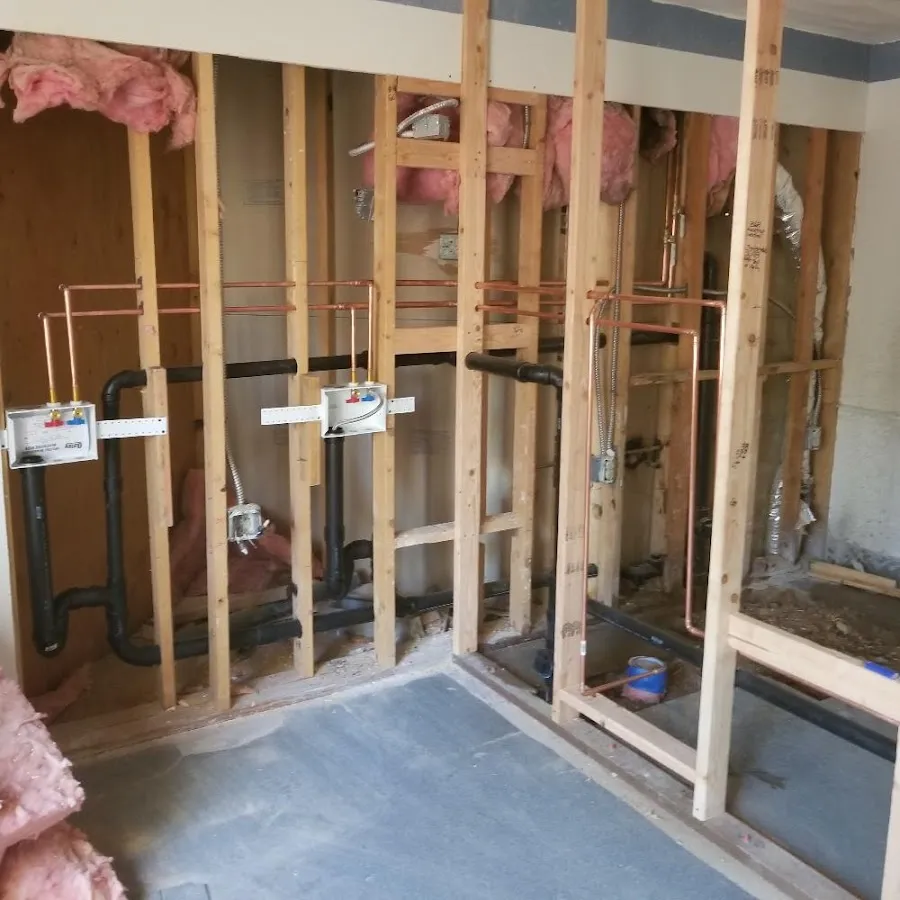 Rough-in copper and drain pipes for Shower Repair in Sedro-Woolley
